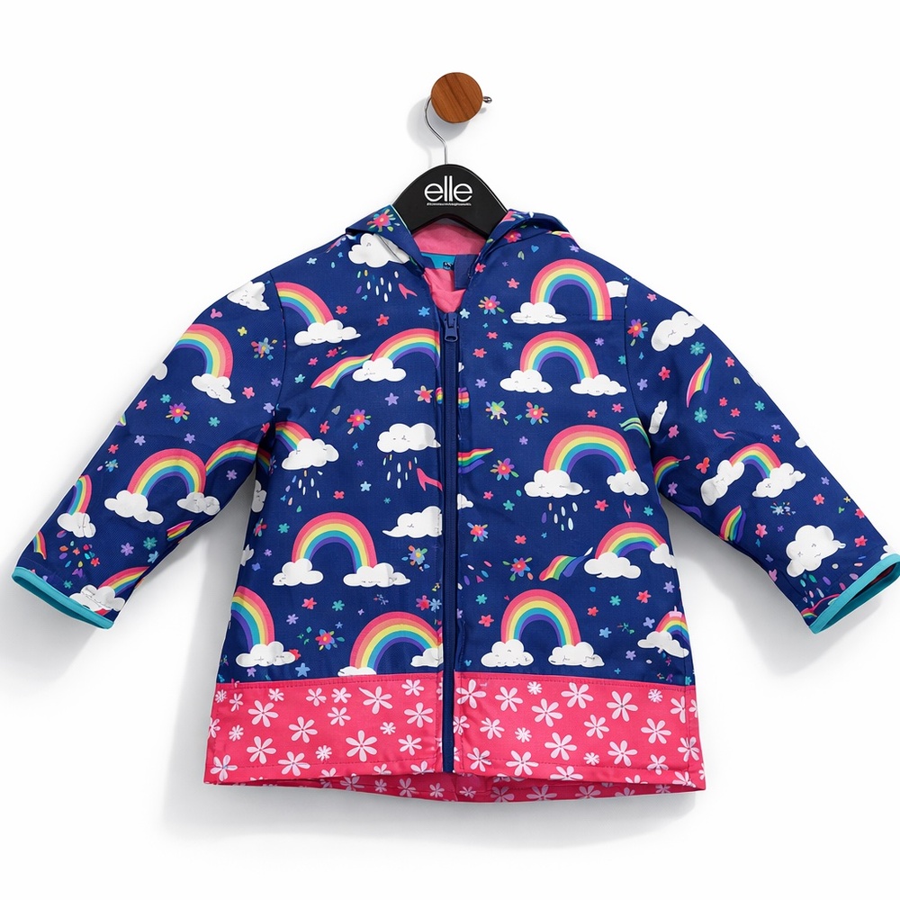 Stephen Joseph Rainbow Raincoat Girls 3T